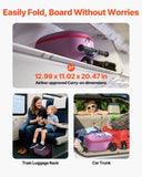 VEVOR Ride-on Luggage 20-inch Kids Scooter Suitcase with Flash Wheels Purple V952-FDDQXXLXHBK2ZFUMR001V0