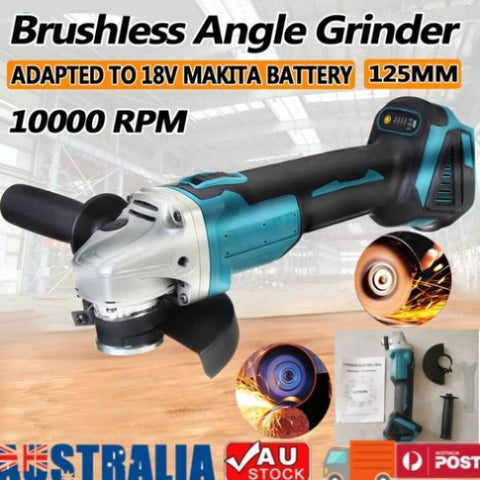 125mm Brushless Angle Grinder Cutting Machine Polisher For Makita 18V Battery V201-LI0125BU8AU