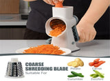 Rotary Cheese Grater Shredder with Handle Handheld Round Vegetable Slicer Carrot Shredder Nut V1192-AZ-W-3184