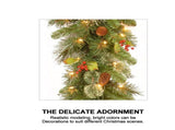 2.7m Christmas Rattan Garland with 50 Led Lights Artificial Christmas Garland Decorations for Xmas V1294-YM0714-10311422