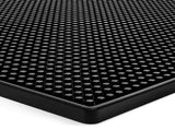 2 Pcs Bar Service Mat Black Waterproof Heat Insulating PVC Bar Countertop Spill Mat 45x30x1cm V1294-YM0512-3118220290311
