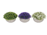3PCS Artificial Potted Plant Fake Plants Realistic Round Base Long Lasting Easy Maintenance V1294-YM0710-3111230252811