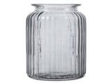 Grey Colored Vase for Home Chic Glass Flower Container 1Pc V1370-AZ4-15138