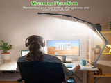 LED Desk Lamp,Foldable Table Lamp for Computer and Desktop,Flexible Clamp on Desk Lamps,Black V1171-CT-BOM000490