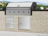 BBQ Access Door, 457x610 mm Single Outdoor Kitchen Door, Stainless Steel Flush Mount Door, Wall V952-DMMBSCJMYS18HT3RAV0