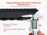 Interlocking Drainage Mat, 31 x 31 cm Modular Interlocking Cushion, 24 Pcs Splicing Drainage Mats, V952-CKPSD12X12INM0OD3V0