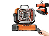 20000mAh Portable Camping Fan, Rechargeable Battery Operated Oscillating Camp Tent Fan W/Remote V1079-CAMPINGFANOG