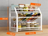 CARLA HOME 3-Tier Detachable Spice Rack Storage Organiser for Kitchen Countertop LSB-36111