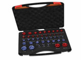 44pcs Nut and Bolt Thread Checker Red Blue Nut and Bolt Size Gauge Inch Metric Nut and Bolt V1294-YM0710-3114230169611