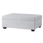 Artiss Ottoman Storage Sofa Bed 112cm Foldable Grey OTM-RTA-06-BED-GY