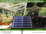 Solar Powered Automatic Irrigation System with Digital Control Panel & Timer - Weatherproof Durable V888-ELOSUNG55142-1