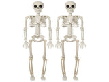 2PCS Skeleton Decorations 35.4 Inch Plastic Posable Spooky Full Body Skeleton Haunted House Prop for V1294-YM0901-3115240091911