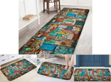 Polyester Non slip Door Mat Foot Pad Bathroom Living Room Bedside Table V1294-YM0901-JY20220-04