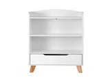 Keezi Kids Bookshelf 3 Tiers Storage Children Bookcase Toys Organiser Drawer FURNI-B-BOOK-DRAWER-WH