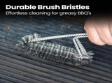 Gourmet Easy 2-IN-1 Grill Brush Cleaning Kit, Interchangeable BBQ Brush & Griddle Scraper V1376-BBQBRUSHYE