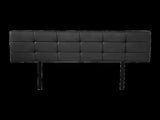 PU Leather Queen Bed Deluxe Headboard Bedhead - Black V63-768245