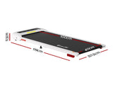 Everfit Treadmill Electric Walking Pad with Incline Under Desk Home Gym White TMILL-400-INC-WH