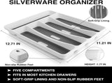 40-Piece Silverware Set with Organizer, Heavy Duty Stainless Steel Flatware Set for 8, Food-Grade V1258-DP02-C-47