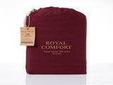 Royal Comfort Vintage Washed 100 % Cotton Sheet Set Single - Mulled Wine ABM-10002571