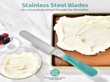 Icing Spatula, Stainless Steel Angled Cake Decorating Frosting Spatula Set of 3 , and V1258-DP02-C-367