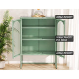Artiss Buffet Sideboard Metal Cabinet - ELMA Green AI-SIDE-M-04-GN-AB