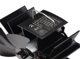 Stove Fan 6 Blade Mini Fireplace Fan Heat Powered Wood Stove Fan V1294-YM0706-231005MQ02-1