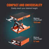 VEVOR Motorcycle Scissor Jack Lift 1100 lbs Wide Deck Hoist Stand for ATVs Bike V952-MTCSJJCSB1100QMRIV0