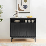 Sarantino Eleni 2-Door Sideboard - Black TBL-751-00-BLK