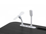 Black Laptop Stand Table Foldable Desk Computer Study Bed Adjustable Cup Slot Tray/linght and Fan V201-QHGMMOREONE038
