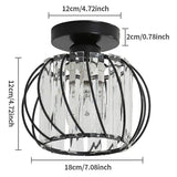 Modern Crystal Ceiling Light E27 LED Ceiling Lamp Mini Crystal Chandelier for Kitchen Dining Room V1237-ZY-203-4193