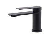 Matt Black Round Bathroom Basin Mixer Vanity Sink Faucet Spout Laundry Tap WELS V1233-KRS101BL