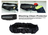 Black Air Conditioner Waterproof Cover Dust Washing Clean Protector 3 m Water Pipes V1294-YM0901-JYA02800