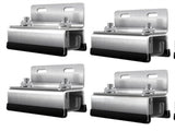 4 Pack Stainless Steel Solar Panel Mounting Brackets - Heavy Duty Solar Panel Z-Brackets, V888-ELOSUNG55543