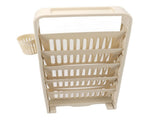 Classroom Deskside Bookshelf Large Capacity 6 Tier Multifunctional Slim Library Reading Storage Rack V1294-YM0901-3116230009311