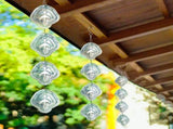 Highly Reflective Double-Sided Bird Reflectors,Extra Sparkly Metal Wind Spinner Outdoor Garden V1366-AZ2-W-09350