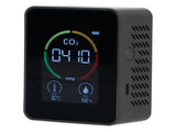 Smart Carbon Dioxide Detector USB Charging Infrared Temperature Humidity Air Quality MonitorBlack V1294-YM0901-3113210119812