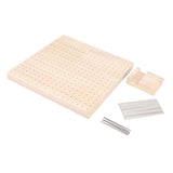 9.3in Rubber Wooden Crochet Blocking Board Crochet Accessories with 20pcs Steel Pins Stand for V1294-YM0706-3117230164611