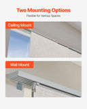 VEVOR Panel Track Blinds Extendable Track 116 to 218 cm W Trimmable Light Gray V952-MBGDBYCW4588U6BC9V0