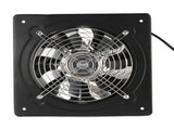 Kitchen Exhaust Fan 9.8 Inch Carbon Steel 2800RPM 80W 7 Blades Quiet Wall Mount Fume Extractor V1294-YM0901-3113250022311