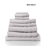 Royal Comfort Eden Egyptian Cotton 600 GSM 8 Piece Towel Pack Sea Holly ABM-231916