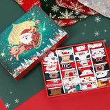 Advent 2025 Adult Men 24 Days of Christmas Cotton Socks US 7-13 Fun Christmas Sock Advent V1079-SOCKRED