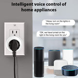 4 Pack Smart Socket 2.4GHz WiFi Only TY APP Remote Smart Sharing 10A Smart Plugs with Voice V1294-YM0901-HS7082