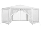 Instahut Gazebo2x2m Marquee Wedding Party Tent Outdoor Camping Mesh Wall Canopy Shade Gazebos Navy GAZEBO-WED-C-FG-222-WH