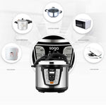 SOGA 2X Electric Stainless Steel Pressure Cooker 8L 1600W Multicooker 16 16ELECTRICPRESSURECOOKER8LX2