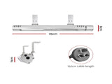 Devanti 2PCS Electric Strip Heater Radiant Infrared Heaters Remote Control 3000W RHP-TWR-3000-AL-2X