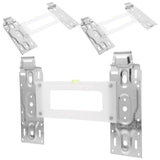 3Pcs Heavy Duty Air Conditioner Wall Bracket Plated Silver Adjustable for Split System V1370-AZ4-18121