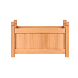 Green Fingers Garden Bed 60x30x33cm Wooden Planter Box Raised Container Growing GARDEN-WOOD-BOX-60