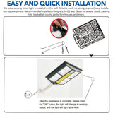 80000LM 3500W Black Solar Street LED Light with Radar Sensor and Remote Control for Outdoor Use V178-59184