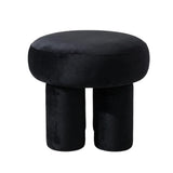 Interior Ave - Bentley Velvet Ottoman - Black V355-IA-OTT-BNT-BLK