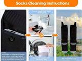 rechargeable socks, 5000mAh battery, socks for men, socks for women, outdoor V1102-936-06132-BLA-FREESIZE